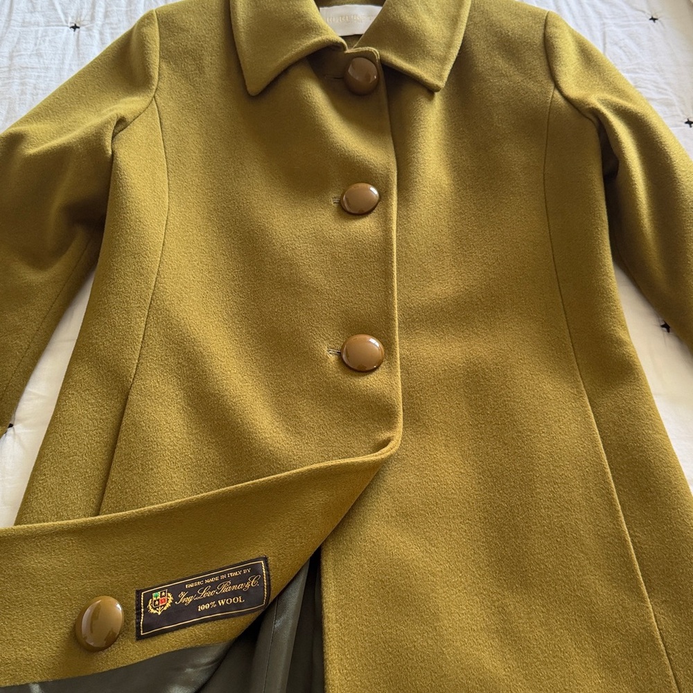 Fleurette olive Women's Coat - Picture 6 of 12